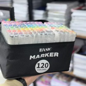 تصویر ماژیک بیسیک ۱۲۰ رنگ 2 سر 