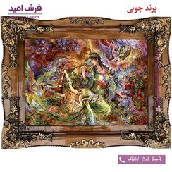 تصویر تابلو فرش ماشینی طرح مینیاتور کد 12096 فرشان 