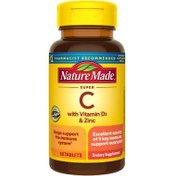 تصویر مکمل ویتامین C با ویتامین D3 و روی نیچرمید nature made c with vitamin d3 and zinc 