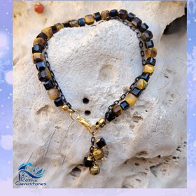 تصویر دستبند سنگ چشم ببر 