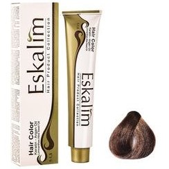 تصویر رنگ مو سری قهوه ای اسکالیم 5.57-قهوه ای دارچینی متوسط Eskalim Hair Color Brown Series 100ml