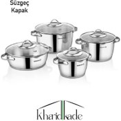 تصویر سرویس قابلمه کرکماز مدل A1969 شامل ۸ پارچه استیل 