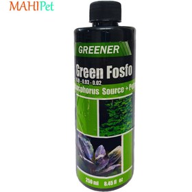 تصویر کود فسفر مایع آکواریوم گرینر Green Fosfo حجم 250 میلی لیتر 