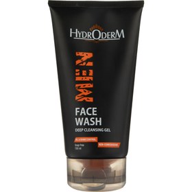 تصویر ژل شستشوی صورت آقایان 150میل هیدرودرم Hydroderm Men Face Wash Deep Cleansing Gel 150ml