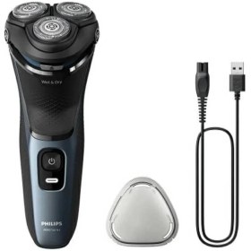 تصویر ریش تراش سه تیغ سری 3000 مدل S3244/12 فیلیپس PHILIPS SHAVER COMFORTABLE CLEAN SHAVE WET & DRY 3000 SERIES