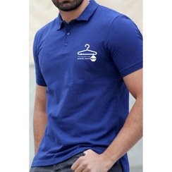 تصویر تیشرت و پلوشرت جودون آبی کاربنی - پلی استر پنبه / مدیوم Jodon T-shirts and polo shirts in carbon blue with exclusive design printing