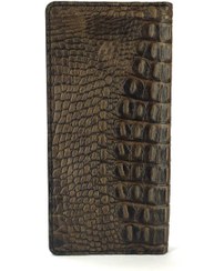 تصویر کیف پول چرم طرح کروکدیل 