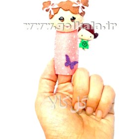 تصویر عروسک انگشتی خانواده نمدی 