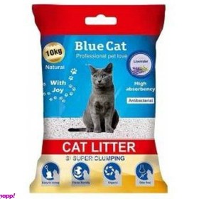 تصویر خاک بستر گربه بلو کت مدل cat litter وزن 10 کیلوگرم 