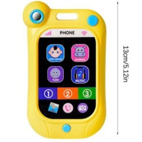 تصویر اسباب بازی مدل موبایل طرح باطری خور لمسی برند هانگر کد 0508 