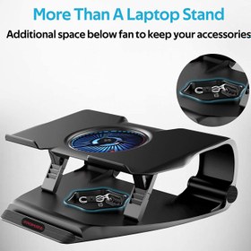 تصویر کول پد گیمینگ لپتاپ پرومیت مدل Promate FrostBase Superior Cooling Gaming Laptop Stand 