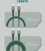 تصویر کابل تبدیل USB-C به لایتنینگ مدل LC111 طول 1 متر ا USB-C to Lightning LC111 conversion cable, length 1 meter USB-C to Lightning LC111 conversion cable, length 1 meter