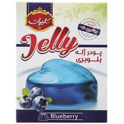 تصویر پودر ژله بلوبری جعبه مقوایی 100 گرم گلیران 