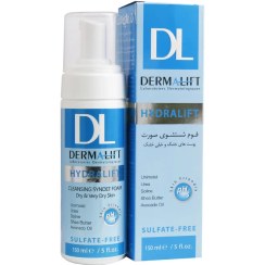تصویر فوم شستشوی صورت درمالیفت هیدرالیفت پوست خشک و خیلی خشک 150 میل Dermalift Hydralift Facial Foam for Dry and Very Dry Skin 150ml
