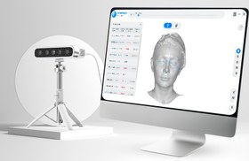 تصویر فیس اسکنر سه بعدی چهره دندانپزشکی مدل متی اسمایل شاینینگ Shining 3D Metismile Face Scanner 