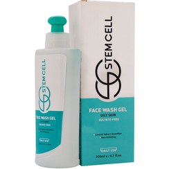 تصویر ژل شستشو صورت استم سل مخصوص پوست چرب Stem Cell Face Wash Gel For Oily Skin 200 ml