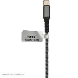 تصویر کابل تبدیل USB به Type-C تسکو مدل TC C193 طول 1 متر TSCO TC C193 USB To Type-C 1M