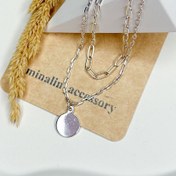 تصویر گردنبند 2تایی تو سینه ای گرد 