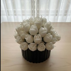 تصویر باکس گل رز شمعی 