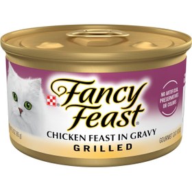 تصویر غذای تر گربه Fancyfeast Fancyfeast Chicken feast in gravy