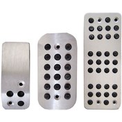 تصویر روکش پدال پژو ۲۰۶ و ۲۰۷ اتومات مجموعه ۳ عددی طرح RC 