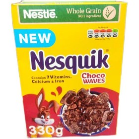 تصویر کورن فلکس بالشتی شکلاتی چوکو ویو نسکوییک (۳۳۰ گرم) nesquik شکلات و فرآورده های کاکائویی نستله