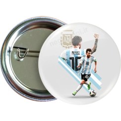 تصویر پیکسل لیونل مسی مدل B 118 Pixel (Pinback Button Badge) Messi code B 118