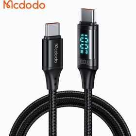 تصویر کابل USB-C مک دودو مدل CA-1100 طول 1.2 متر ا MCDODO CA-1100 Digital HD Type-c to Type-c 100W Data Cable 1.2m MCDODO CA-1100 Digital HD Type-c to Type-c 100W Data Cable 1.2m