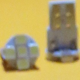 تصویر چراغ پلاک ( سکن ) ( کوچک ) 5 smd سفید 