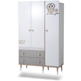 تصویر کمد نوزاد سه درب مدل جغد 