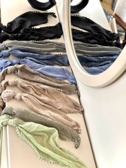 تصویر شال نخی مدل ماهی سنگشور بهاره دورو وارداتی کد sh_1009