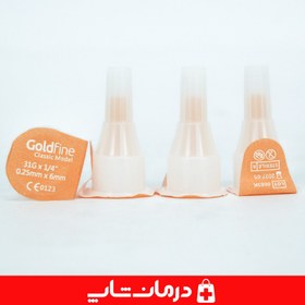 تصویر سرسوزن انسولین 6 ml مدل goldfine بسته 100 عددی 