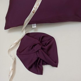 تصویر روبالشتی ابریشم لاین economy class - شیری Silk pillowcase