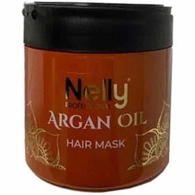 تصویر ماسک مو ترمیم کننده و آبرسان آرگان نلی Nelly professional Argan Oil Hair Mask