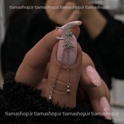 تصویر گوشواره ایرکاف مدل ER1 از استیل 