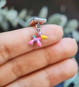 تصویر چارم مهره ایتالیایی مدل سگ بادکنکی (دستبند، گردنبند، انگشتر، پابند) 