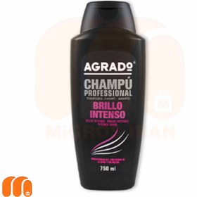 تصویر شامپو سر آگرادو Agrado مدل Intense SHine مناسب مو های کدر و مات 750 میل 