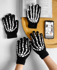 تصویر دستکش بافت تاچ اسكلتي 