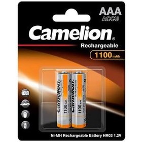 تصویر باتری نیم قلمی قابل شارژ کملیون مدل ACCU بسته 2 عددی Camelion ACCU Rechargeable AAA Battery - Pack of 2