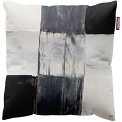 تصویر کوسن طرح سیاه و سفید 