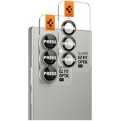 تصویر محافظ لنز دوربین شیشه GALAXY Z FOLD 7 EASY K. GLAS.TR EZ FIT OPTICAL PRO 2 PC BLACK AGL09581 Spigen 