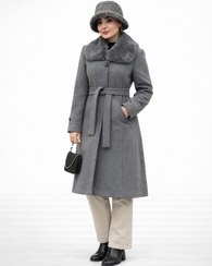 تصویر پالتو زنانه فوتر يقه ب ب خزدار 