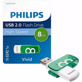 تصویر فلش مموری Philips Vivid 8GB Philips Vivid