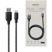 تصویر کابل میکرو یو اس بی Yesido CA-T6 2.4A 1.2m ا Yesido CA-T6 Micro USB Cable Yesido CA-T6 Micro USB Cable