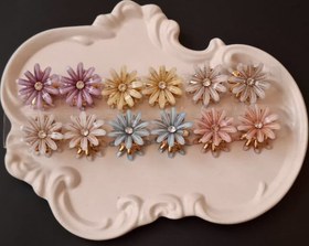 تصویر کلیپس بابونه ای تک گل 