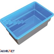 تصویر استخر پیش ساخته فایبر گلاس سایز ۲.۵ در ۵ 