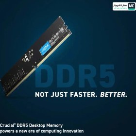 تصویر رم کروشیال مدل 16GB 4800MHz CL40 DDR5 UDIMM ا Crucial 16GB 4800MHz CL40 DDR5 UDIMM Single Channel RAM Crucial 16GB 4800MHz CL40 DDR5 UDIMM Single Channel RAM