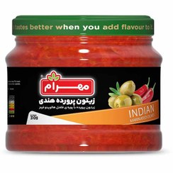 تصویر زیتون پرورده هندی مهرام 310 گرم 