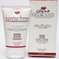 تصویر کرم ضدآفتاب پوست چرب و معمولی SPF 60 مدیلن 