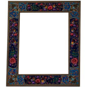 تصویر قاب خاتم کاری طرح طاووس ا Inlaid frame with peacock design Inlaid frame with peacock design